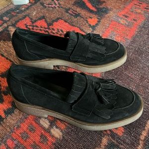 ASOS chunky suede loafers